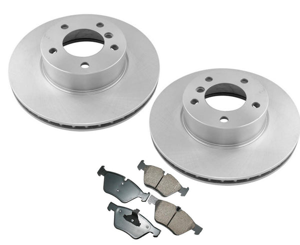 Front Disc Brake Rotor & Ceramic Brake Pads Fits For 08-13 BMW 128i