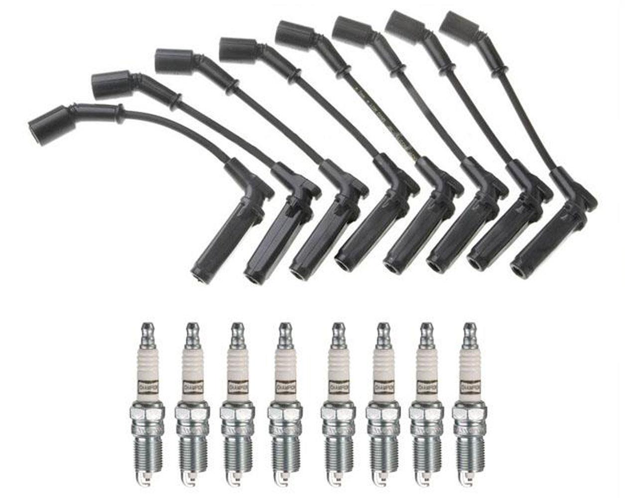 Ignition Wires and Platinum Spark Plugs for Chevrolet Silverado 1500 V8 07-08