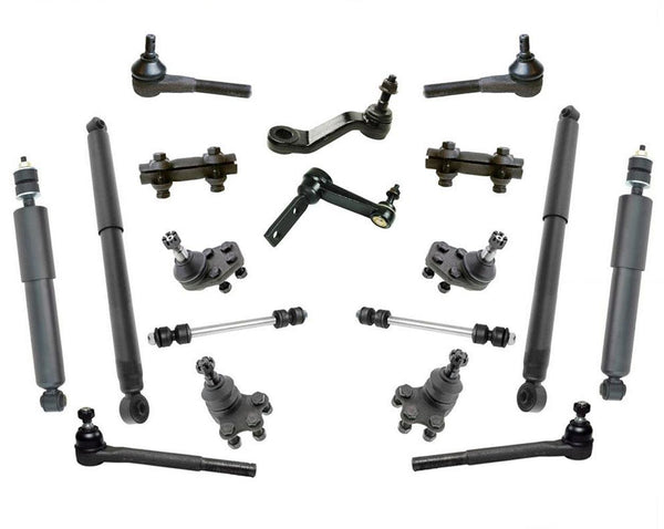 Suspension & Chassis 18pc Kit for Dodge Ram Pick Up 1500 Rear Wheel Drive 00-01