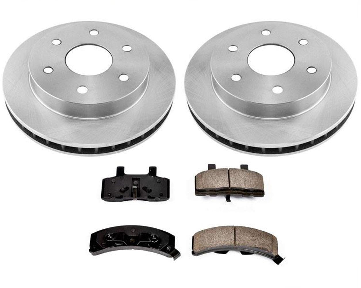 Front Brake Rotors & Pads for Chevrolet K1500 Suburban 4 Wheel Drive 1992-1999