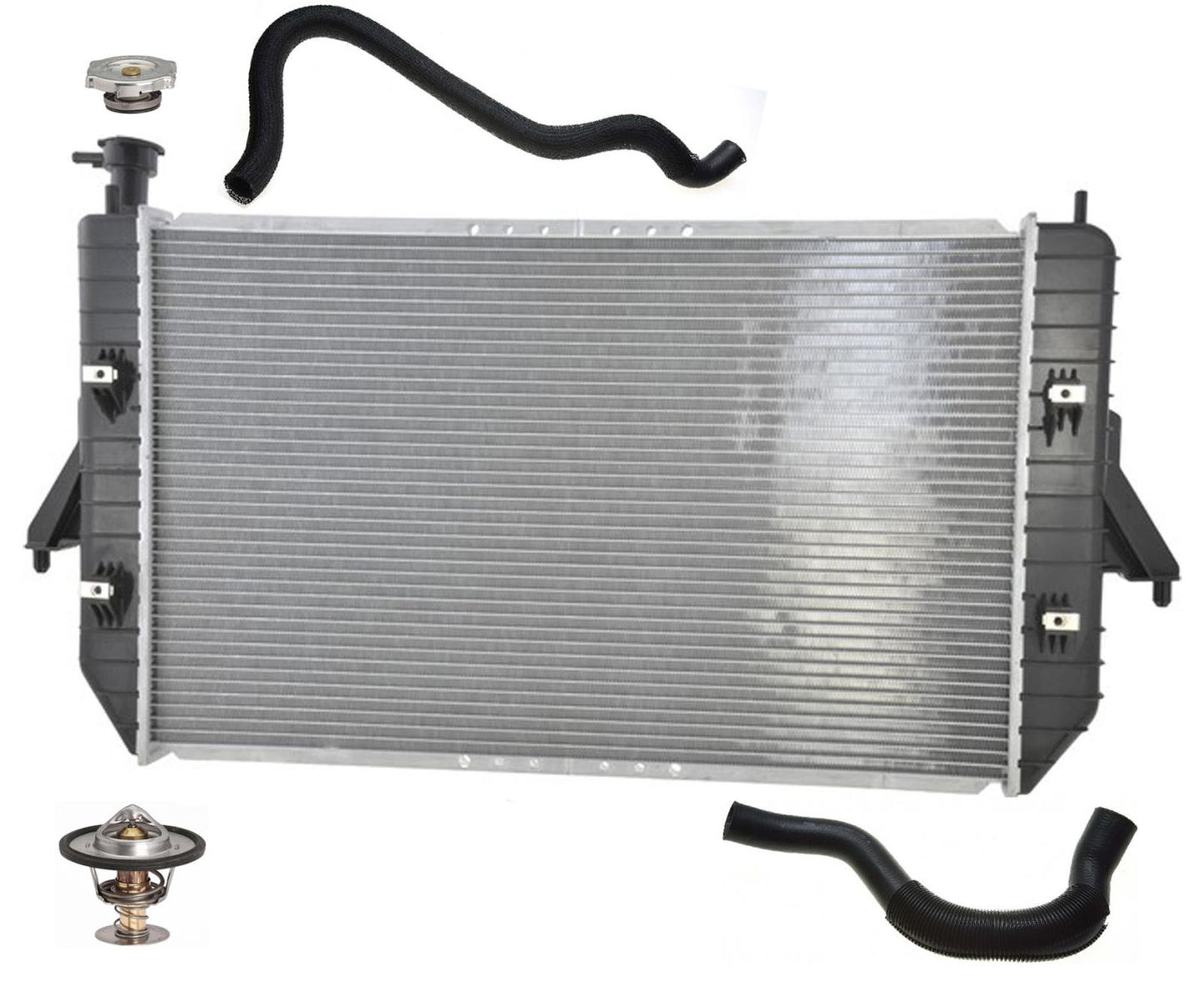 Radiator With Hoses , Cap Thermostat Fits 98-05 Astro & Safari 4.3L V6 15180873