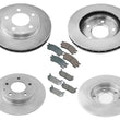 Fits For 1993-1997 Ford Probe GT With 4 W Disc Brake Disc Rotors Ceramic Pads 6p
