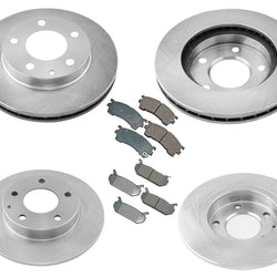 Fits For 1993-1997 Ford Probe GT With 4 W Disc Brake Disc Rotors Ceramic Pads 6p