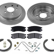 Fits For 2002-2007 Buick Rendezvous Rear Brake Rotors & Pads 5pc