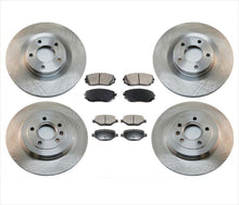 Front & Rear Brake Rotors & Ceramic Brake Pads Fits For 11-14 Ford Edge 6Pc Kit