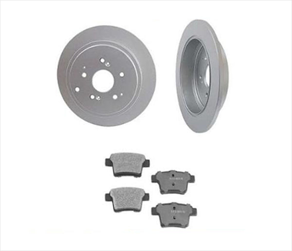 REAR Brake Rotors & Brake Pads For 11-19 Ford Explorer Only With Solid Rr Rotors