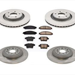 Front & Rear Brake Rotors Ceramic Pads fits 05-07 Five Hundred Montego Freestyle