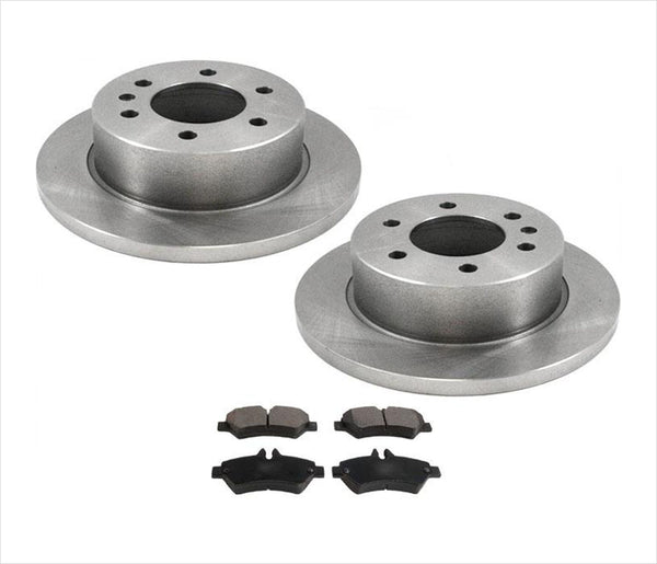 100% New REAR Brake Disc Rotors Pads for 07-16 Sprinter With Single Rear Wheels