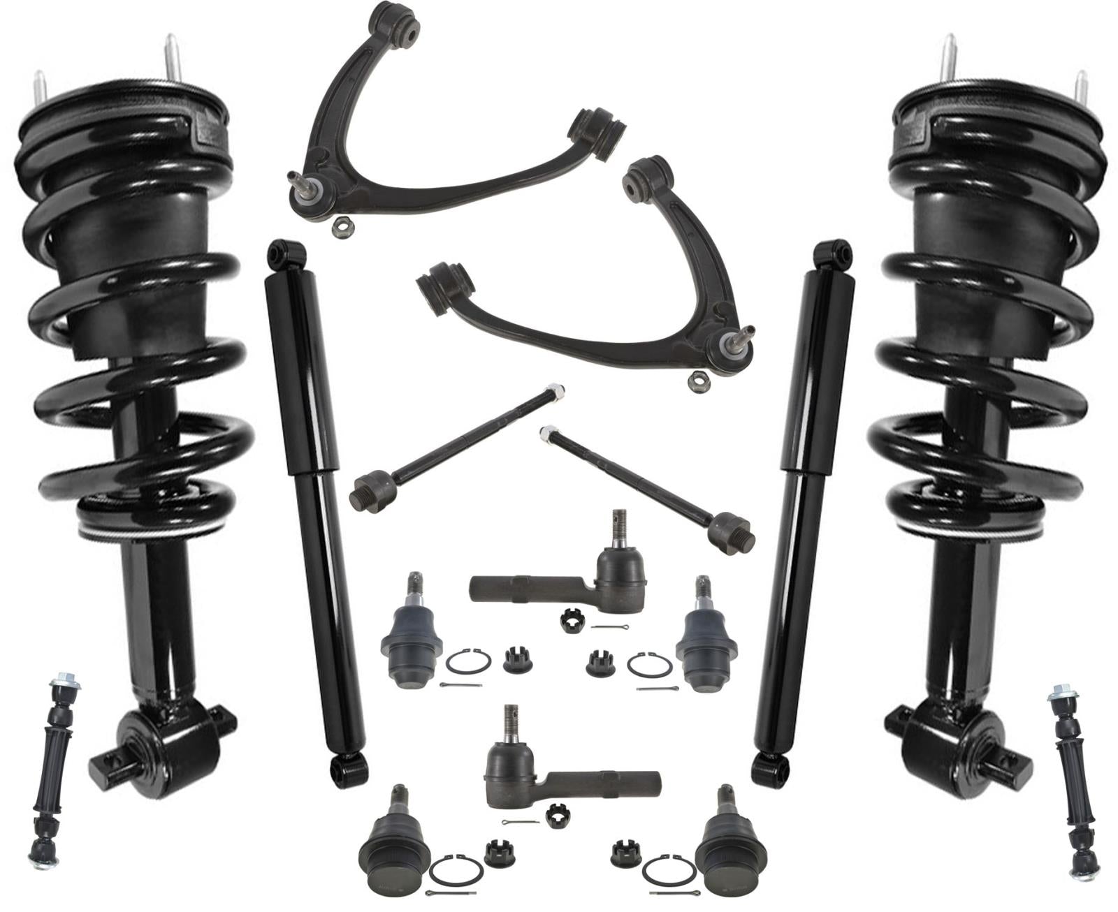 07-13 Silverado 1500 Frt Strut Coil Spring  Shocks Electronic Conv Chassis 20Pc