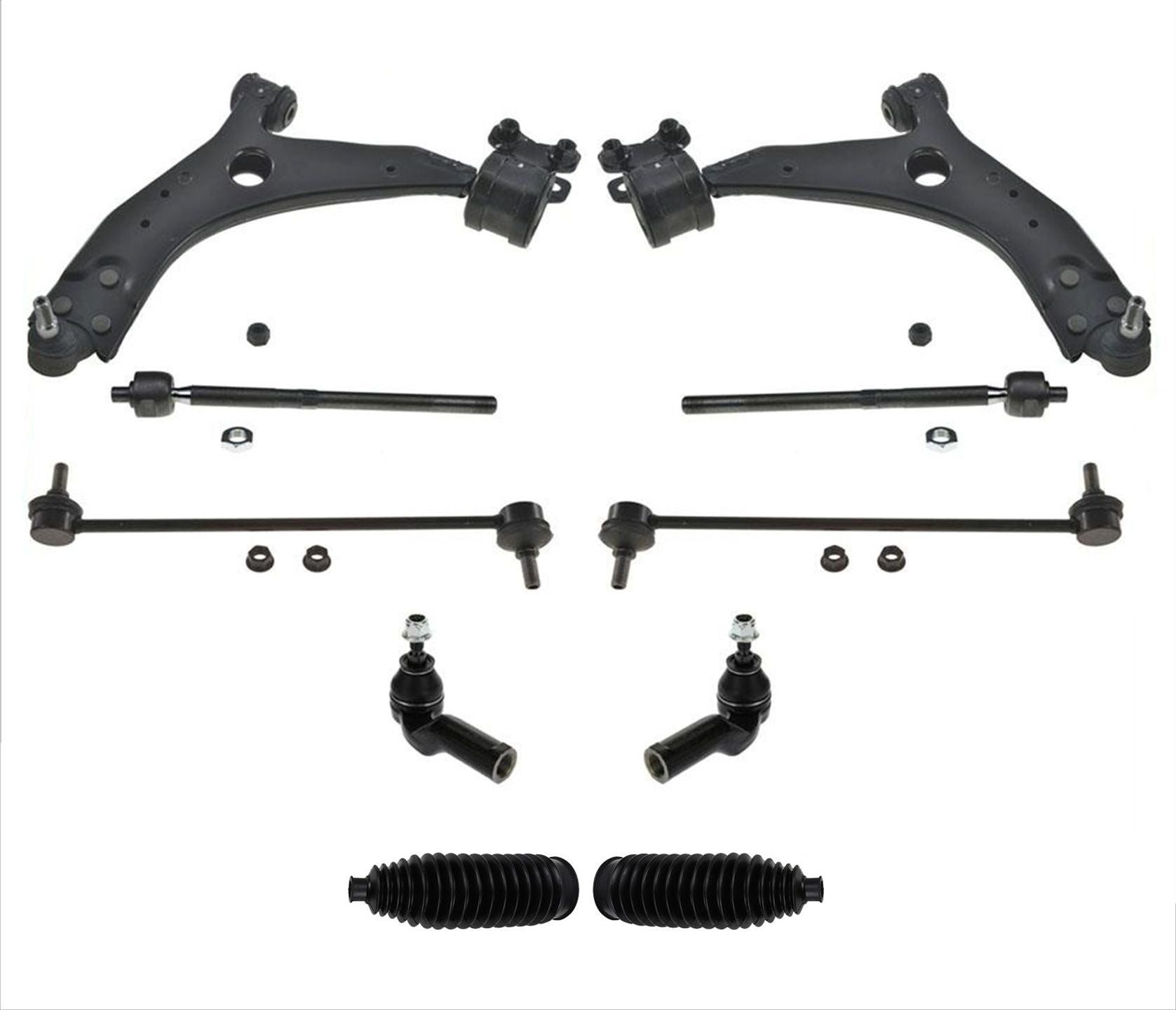 Brazo de control inferior delantero BJ W soporte bujes tirantes para Volvo C30 08-2013 10p