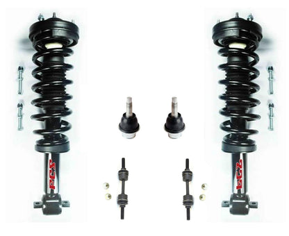 Puntales de resorte helicoidal para tracción trasera solamente 2014 Ford F150 cabina estándar 6 piezas
