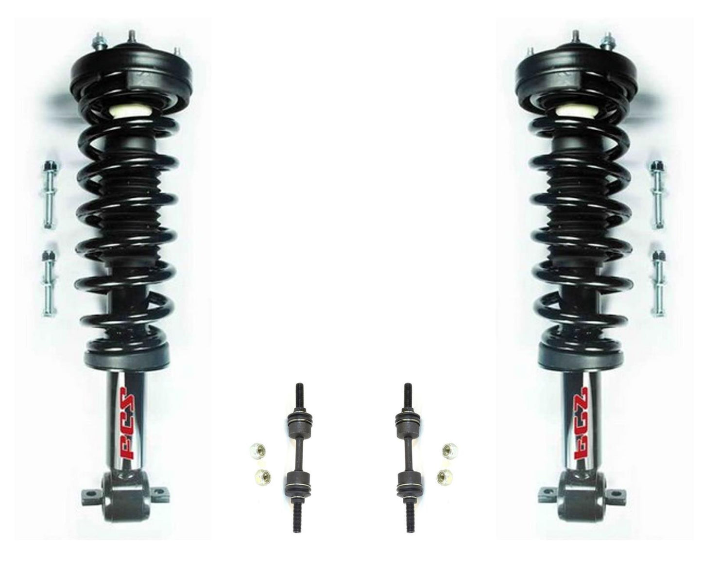Coil Spring Struts Sway Bar Links for 2014 Ford F150 Standard Cab Rear Wheel Drv