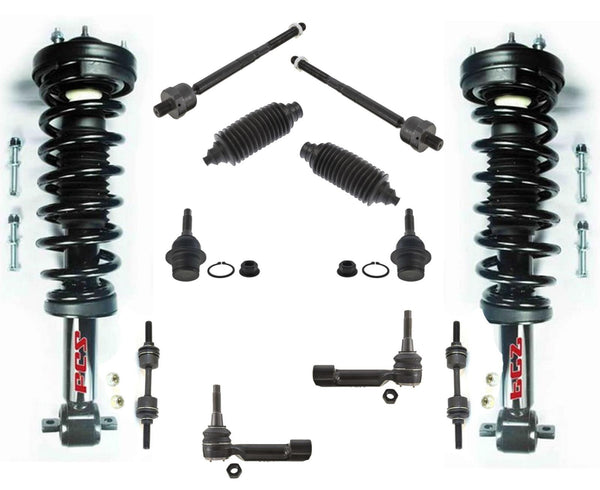 Coil Spring Struts For REAR WHEEL DRIVE ONLY 14 Ford F150 Standard Cab 10pc