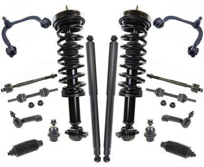 Coil Spring Struts Control Arms Ball Jnt for 2014 Ford F150 Extended Cab RWD