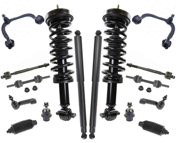 Coil Spring Struts For REAR WHEEL DRIVE ONLY 14 Ford F150 Extended Cab 16pc