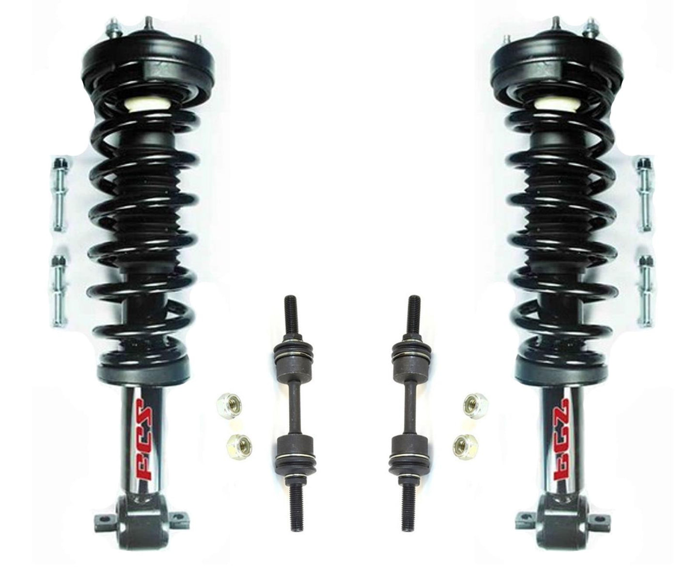 Coil Spring Struts Sway Bar for 2014 Ford F150 Extended Cab Rear Wheel Drive