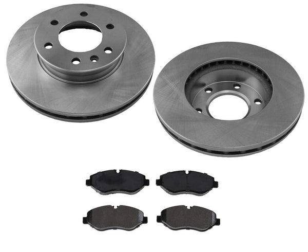 For 2013-2016 Freightliner Sprinter 2500 Front Disc Brake Rotors Ceramic Pads 3p