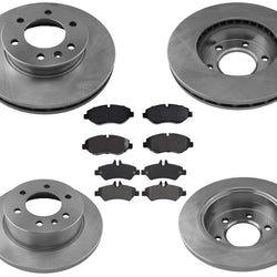 For 2007-2012 Freightliner Sprinter 2500 Front & Rear Disc Brake Rotors Pads 6pc