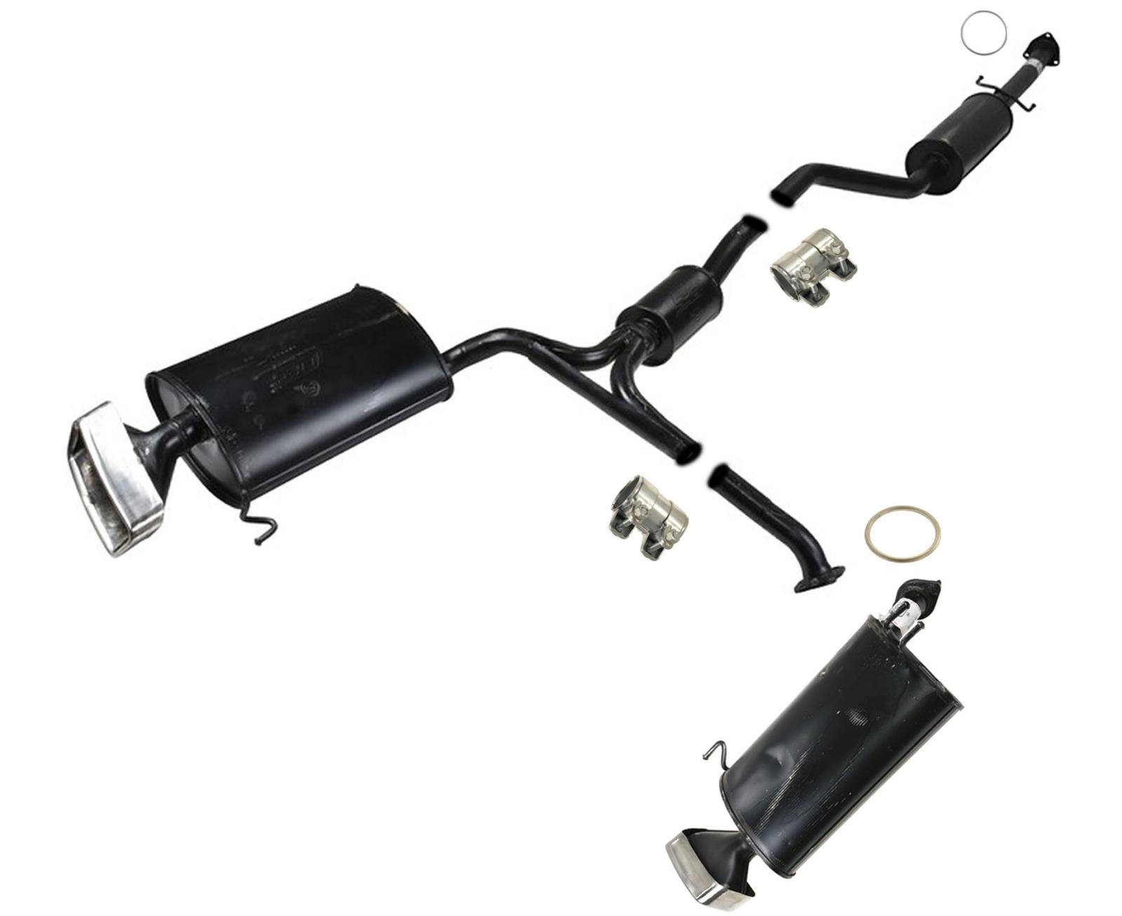 Dual Mufflers Exhaust System Fits Front Wheel Drive 2012-2014 Acura 3.5L TL