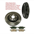 Fits Jeep GRAND CHEROKEE 11-20 Front Disc Brake Rotors and Brake Pads 350MM Only