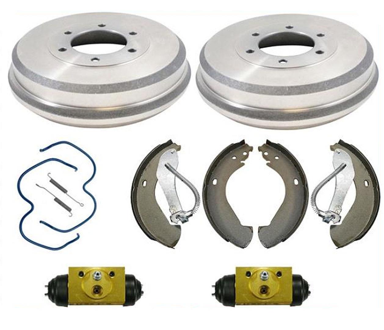 Brake Drums Brake Shoes Spring Cylinder For 2004 2005 2008 Chevrolet Colorado