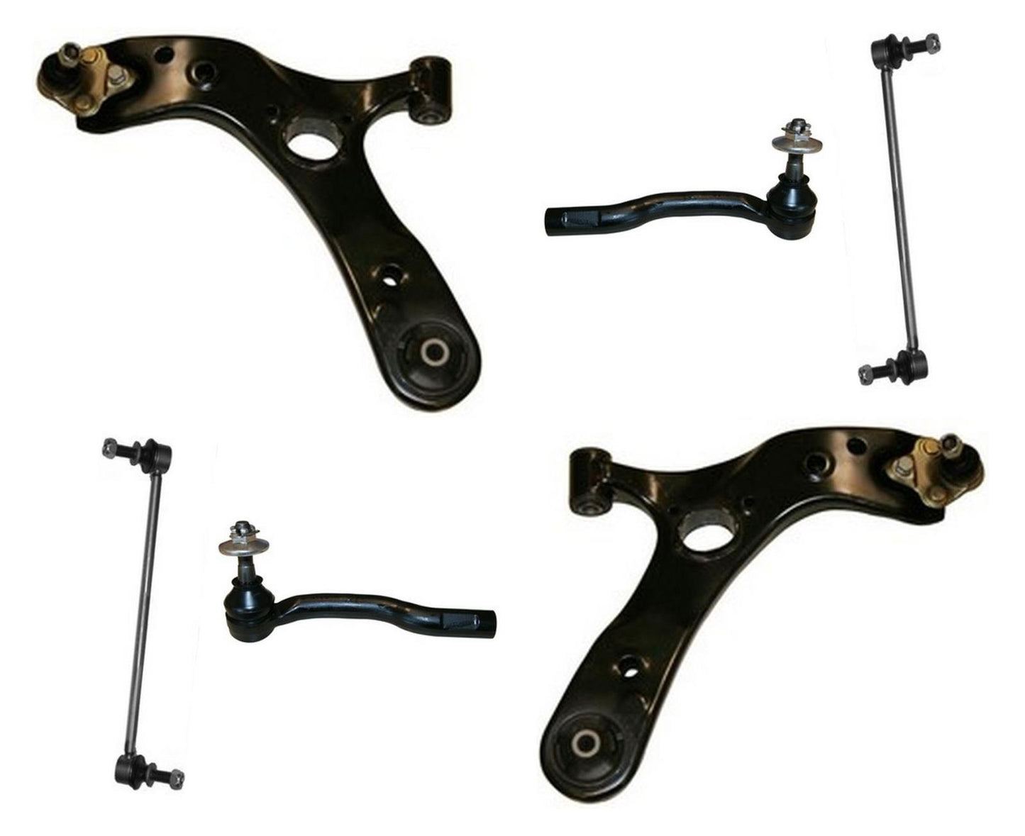 Fits For 11-16 CT200H 10-15 Prius L & R Lower Control Arms Sway Bar Tie Rods 8Pc