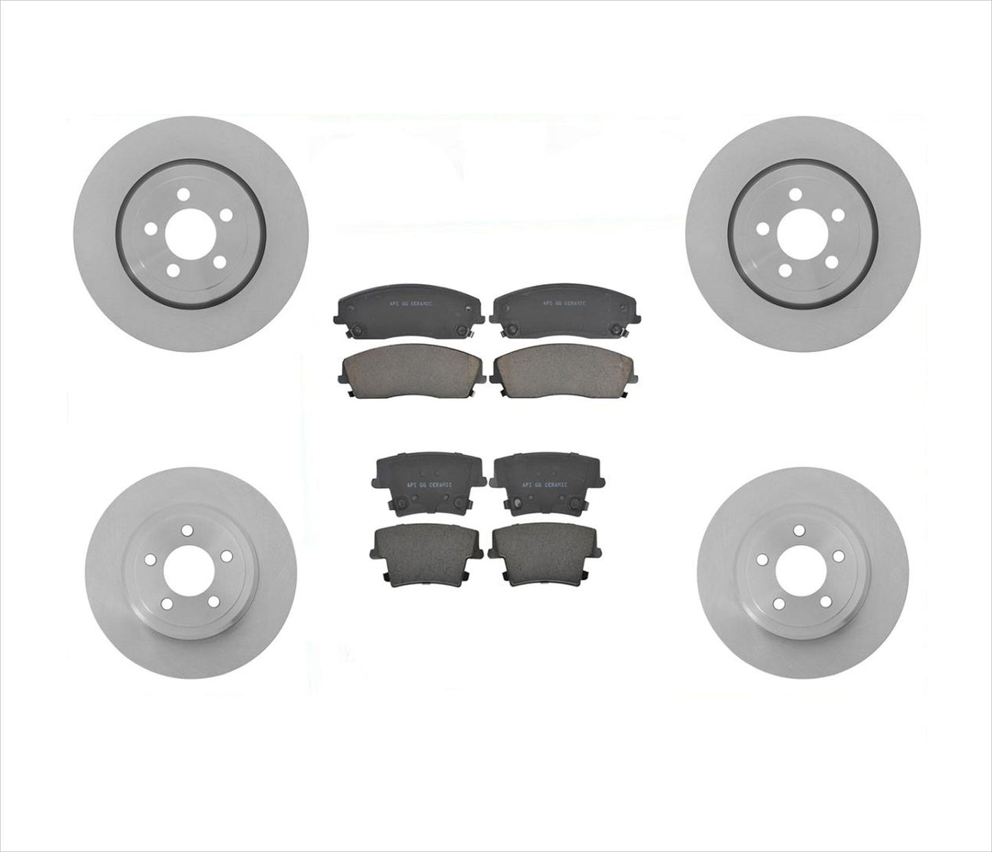05-17 Chrys 300 REAR WHEEL DRIVE 2.7L 3.5L 5.7L 3.6L 345MM Frt Brake Pads 6Pc