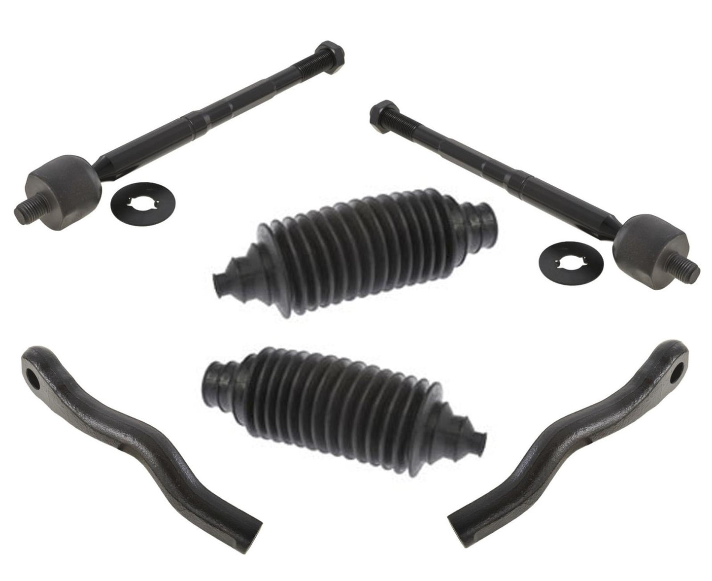 Se adapta al extremo de la barra de dirección de la rueda trasera Lexus GS350 2007-2011, 6 piezas