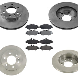 Rotores de freno de disco y pastillas de freno de cerámica para Sprinter 2500 2007-2016, kit de 6 piezas