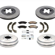 New Disc Brake Rotors Ceramic Pads Drums New Shoes 7pc Chevrolet Colorado 09-12