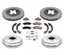 Nuevos rotores de freno de disco, pastillas, tambores, zapatos, cilindro de rueda Chevy 09-12 Colorado, 9 piezas