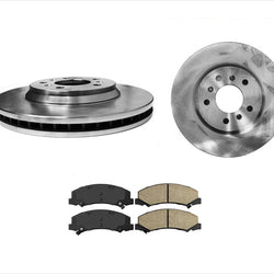 Front Brake Rotors & Front Ceramic Brake Pads for Chevrolet Impala 2006-2013