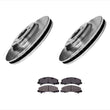 Front Brake Rotor & Front Ceramic Brake Pads for Buick Lucerne 2006-2011