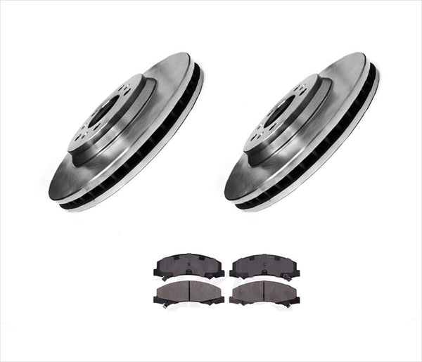Front Brake Rotor & Front Ceramic Brake Pads for Buick Lucerne 2006-2011