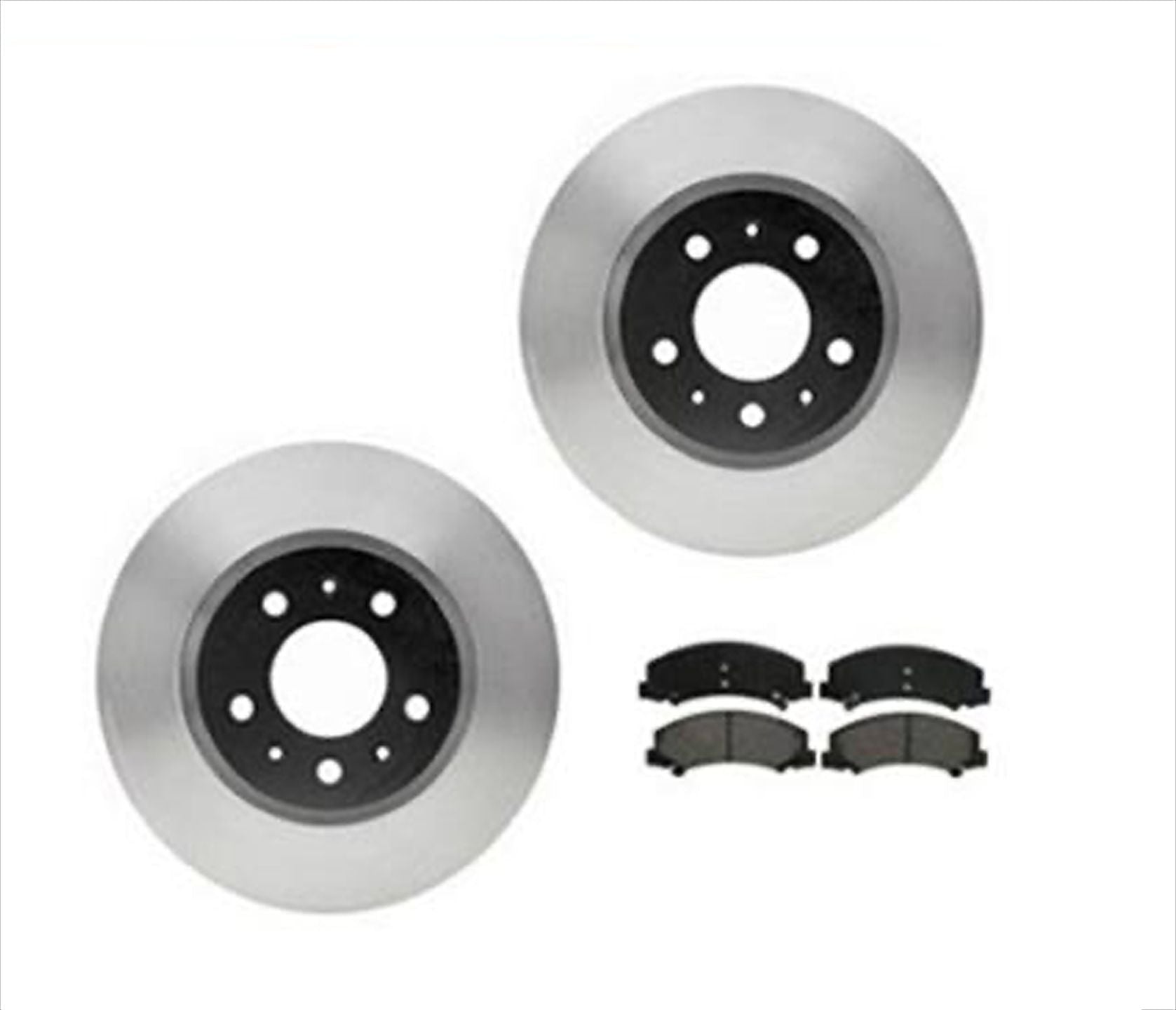 (2) Front Brake Rotors With Ceramic Pads Fits For 06-07 Chevrolet Monte Carlo