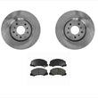 Front Brake Rotors & Ceramic Pads For Police Package 11-13 Impala 323MM Rotors