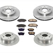 Rotors & Pads for Honda Accord 98-02 4 Door w Rear Disc Brakes 2.3L 4 Cylinder