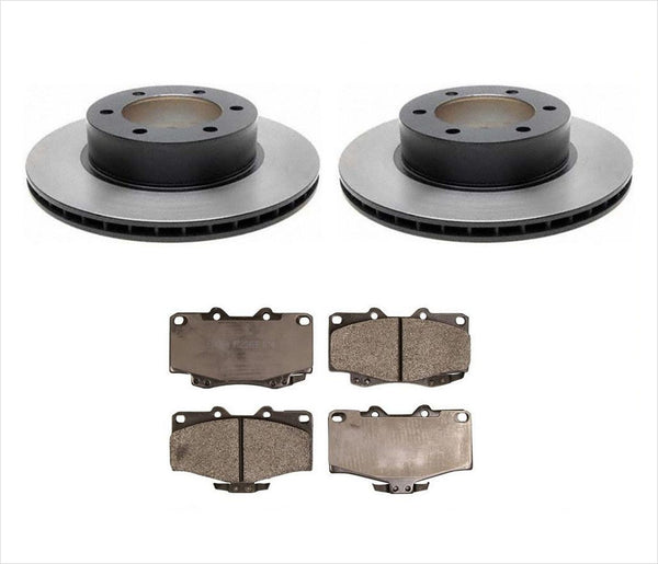 for Tacoma 1999-2004 6 Lug 4x4 4 Wheel Drive 12.5" Rotor Disc Brake Rotors Pads