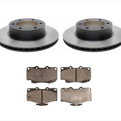 Fits For 1996-2002 Toyota 4 Runner 12.5 Inch Frt Brake Rotors & Ceramic Pads