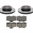 for 97-01 Toyota 4 Runner 16 Rim 319MM Larger Brake Disc Rotors & Ceramic Pads