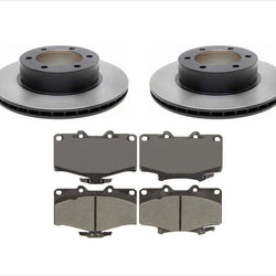 for 97-01 Toyota 4 Runner 16 Rim 319MM Larger Brake Disc Rotors & Ceramic Pads