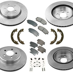 Fits 2018-2020 3.6L All Wheel Drive Chrysler 300 Disc Brake Rotors Pads Shoes