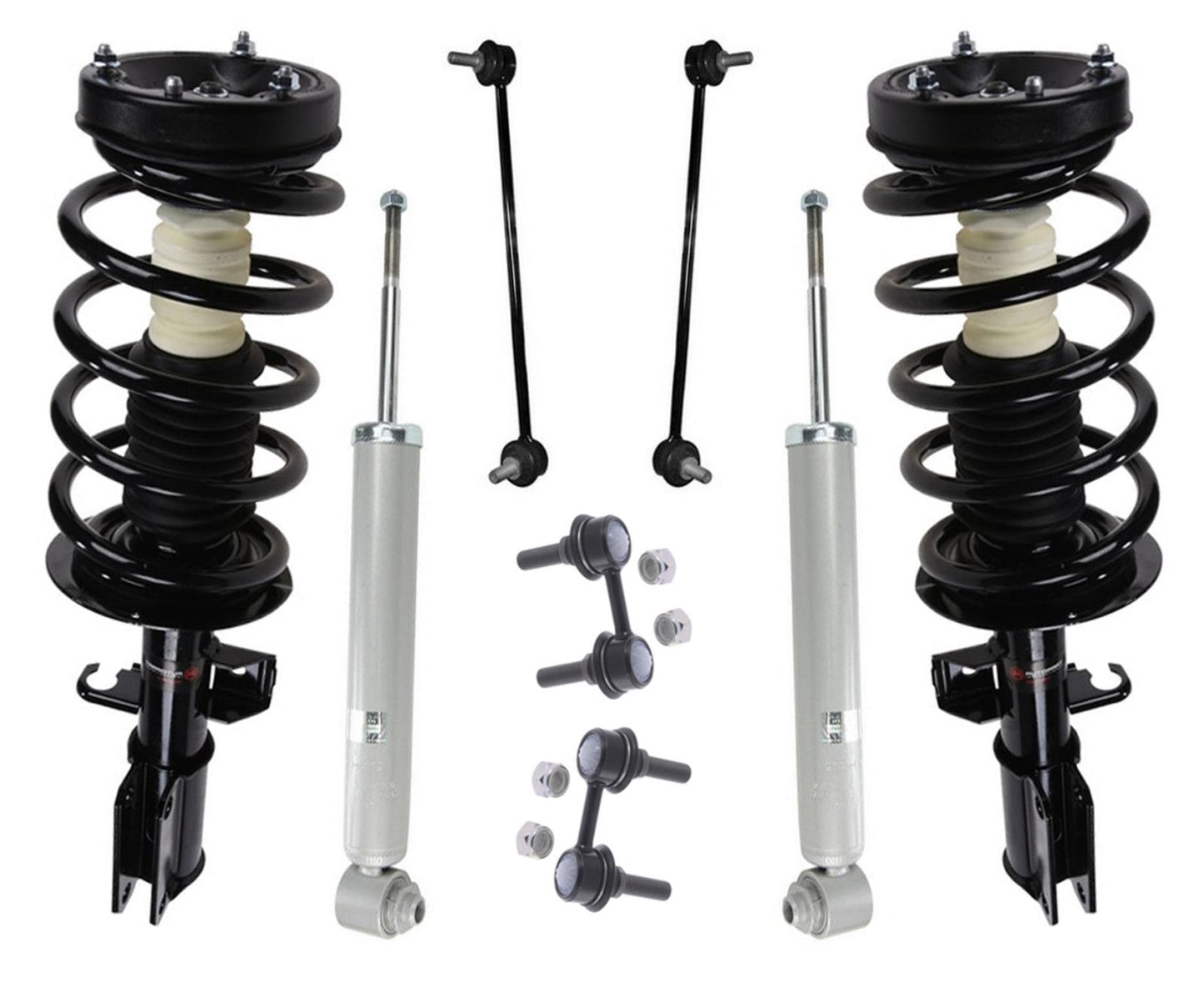 Front Complete Struts Rear Shocks & Sway Bar Links Fits 00-06 BMW X5