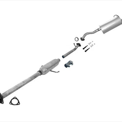 Sistema de tubo de escape con resonancia media y silenciador para Honda CRV CR-V 2.4L 02-04