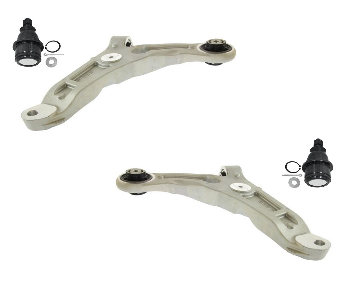 Brazos de control inferiores delanteros izquierdo y derecho y rótulas para Jeep Cherokee 2014-2018