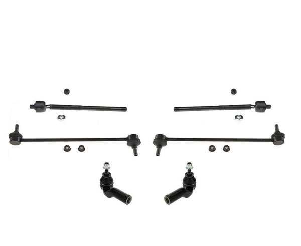 Tie Rods Sway Bar Stabilizer Links for Volvo C30 6pc 2008-2013