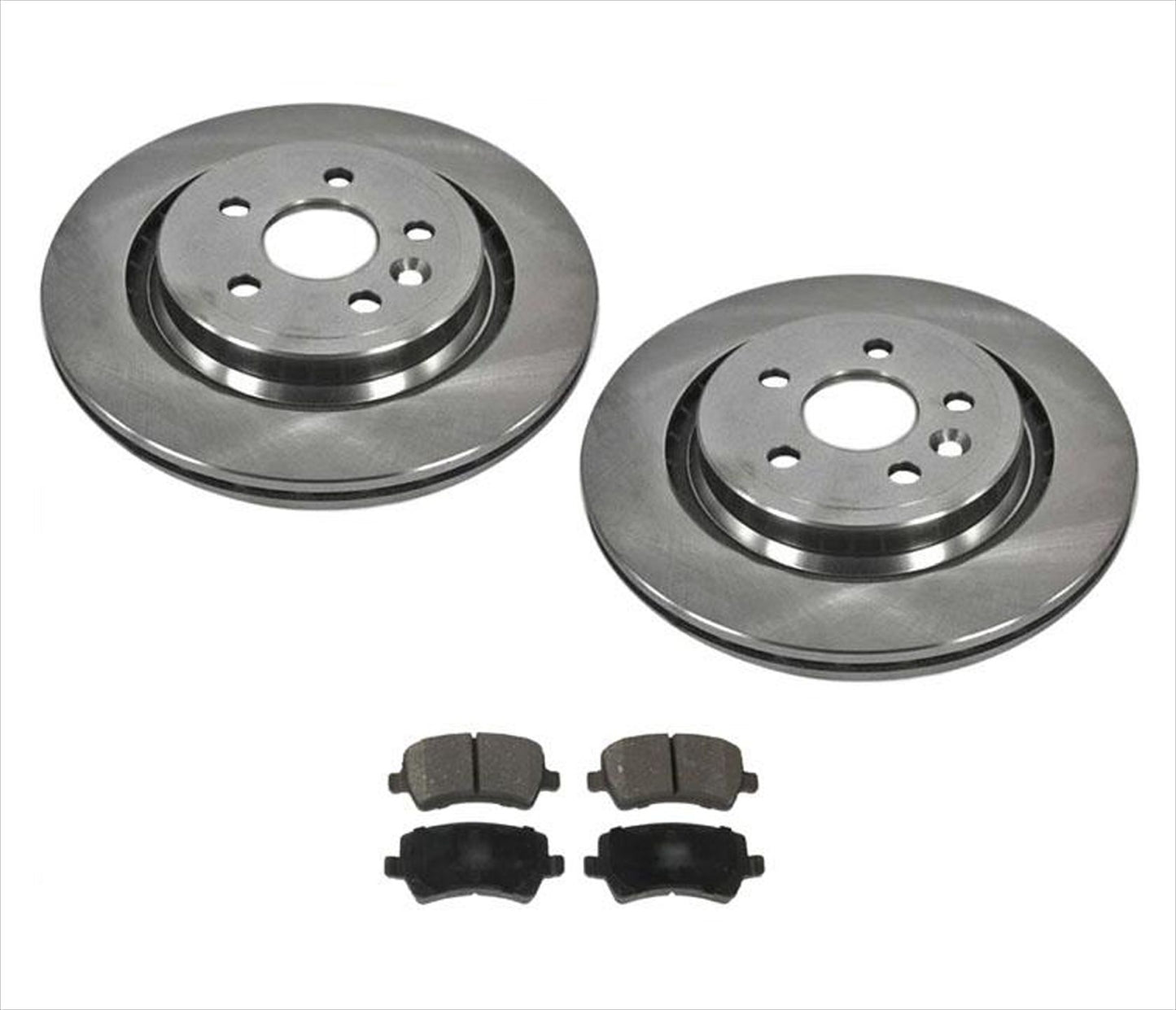 For 08-16 XC70 (2) VENTED Rear Rotors 302MM Disc Brake Rotor, Rear Ceramic Pads