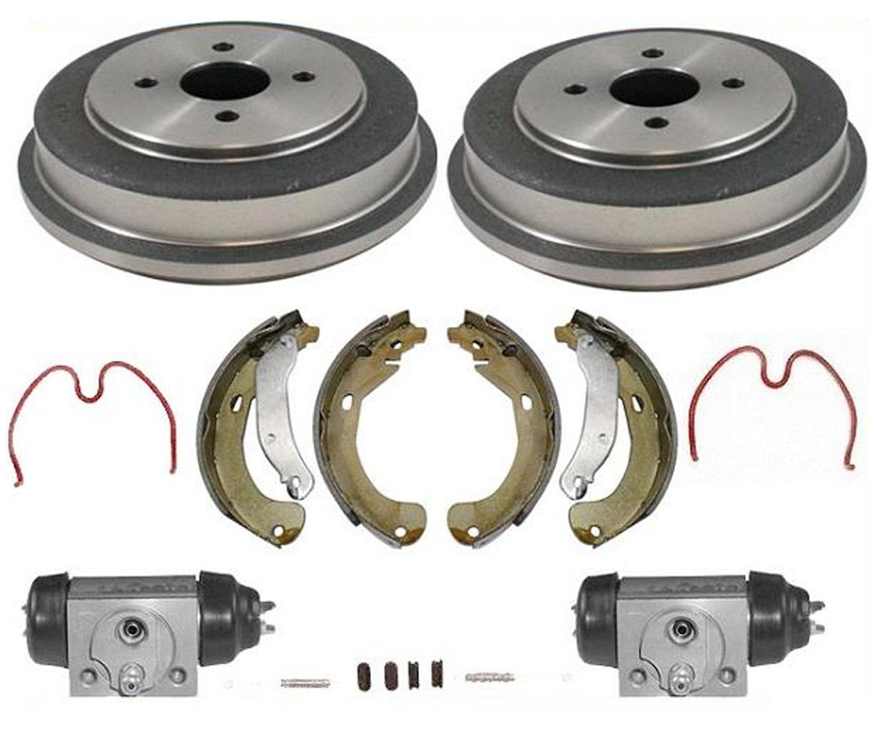 4 Lug Only Drums Brake Shoes Springs Wheel Cylinders for Chevrolet Cobalt 05-08