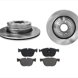 (2) Rear 320MM 12 5/8 Disc Brake Rotors & Ceramic Pads for BMW X5 3.0L 07-16