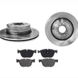 Rear Brake Disc Rotors & Ceramic Pads for 2007-2016 BMW X5 3.0L Only 3pc Kit